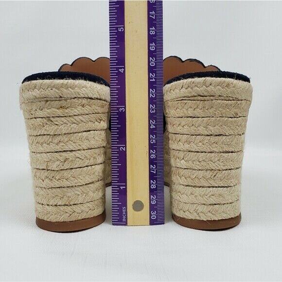 Kate Spade Toby Wedges Women's Espadrille Blue Sandal S8341002 Size US 8.5 - Picture 12 of 12